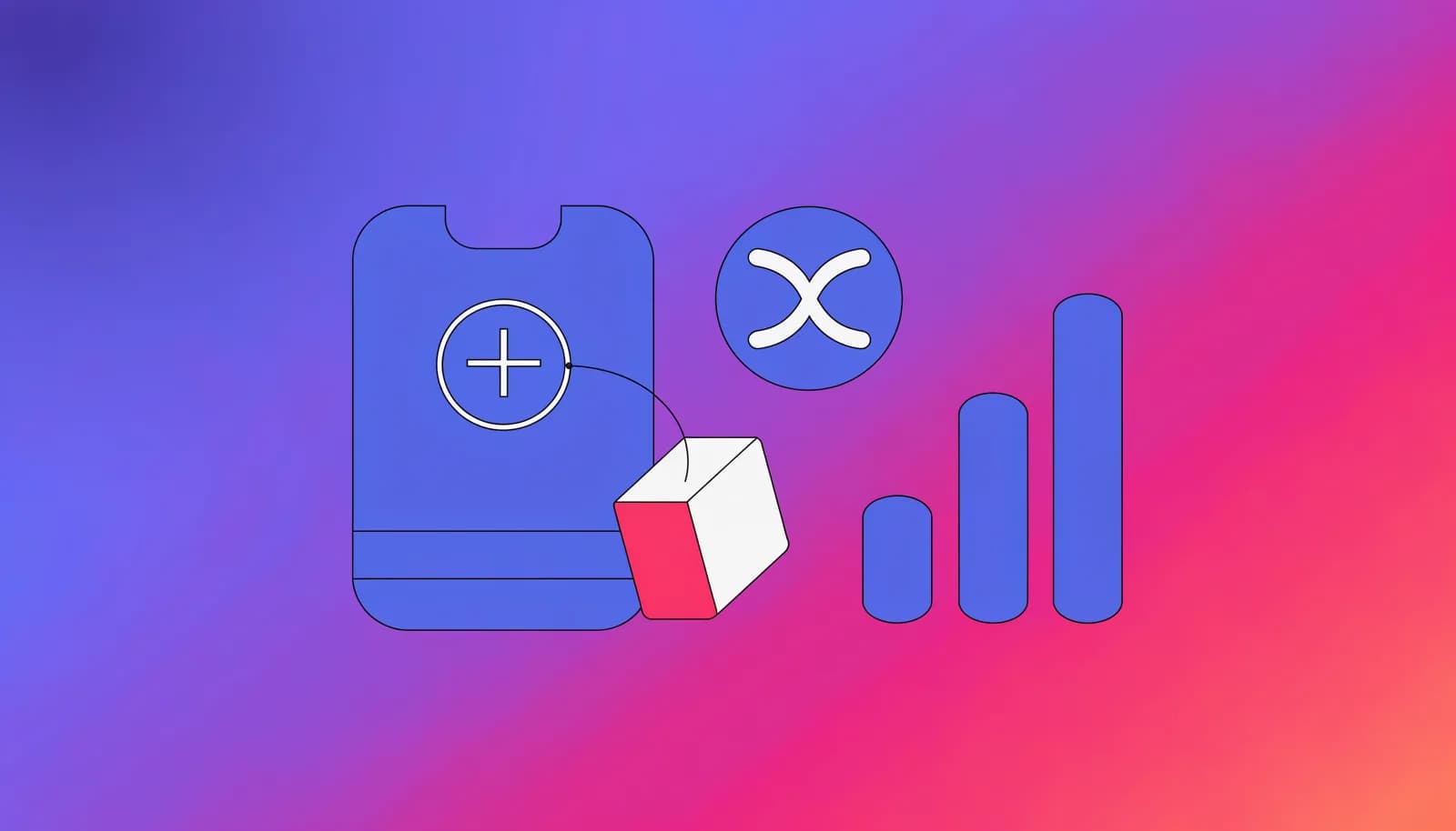Ilustração de uma caixa de checkout com um item adicional sendo encaixado antes da confirmação de pagamento via PIX, representando o order bump no momento da cobrança