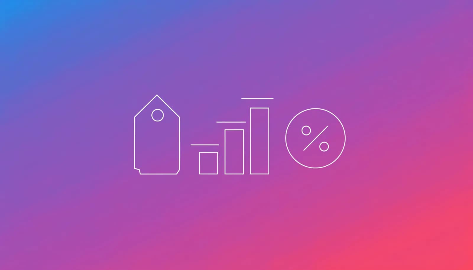 Ilustração de uma etiqueta de preço ao lado de um ícone de gráfico de barras crescente, representando a precificação de acesso VIP