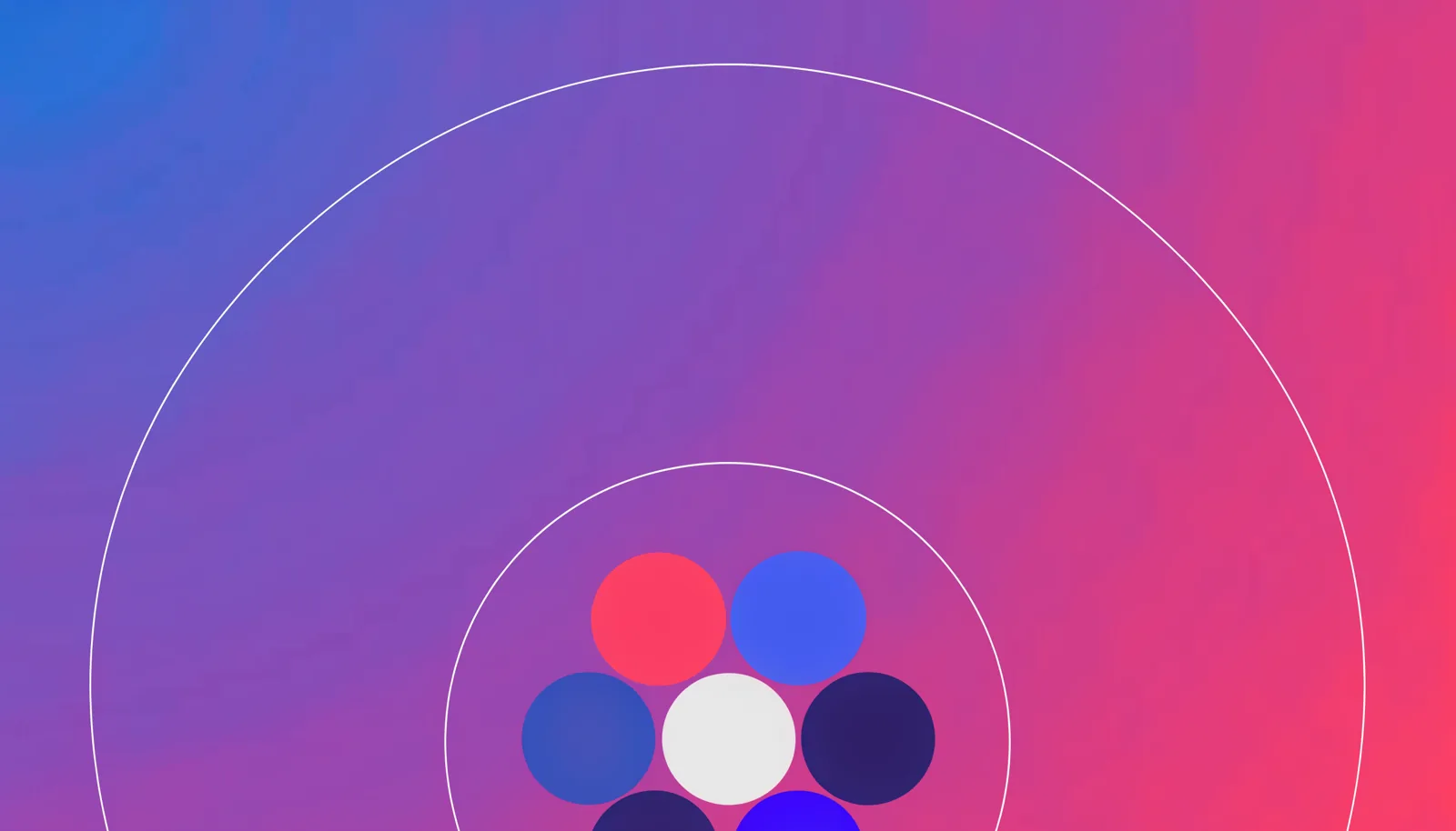 Ilustração de um círculo pequeno e fechado de contatos dentro de um círculo maior, representando o nível mais exclusivo de acesso pago no Telegram